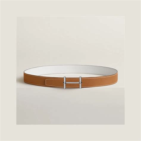 Ancre belt buckle & Reversible leather strap 32 mm